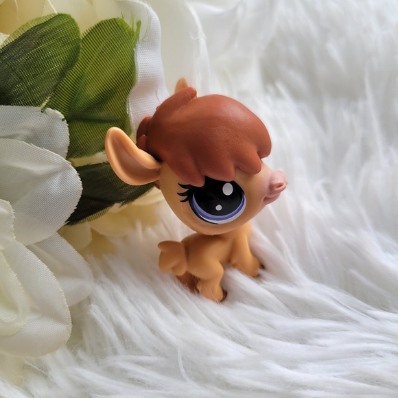 Littlest Pet Shop Authentic LPS #1-128 Llama Alpaca G6 Nita Alpaco Purple Eyes - Picture 10 of 10